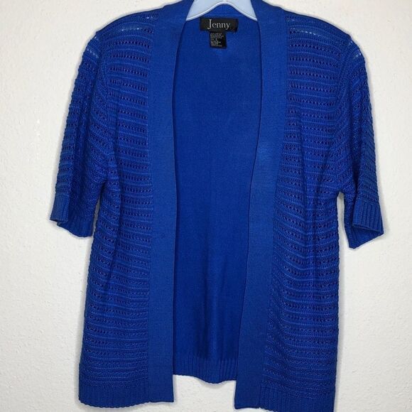 Vintage‎ Jenny Cardigan Acrylic Sweater Blue - Picture 5 of 6